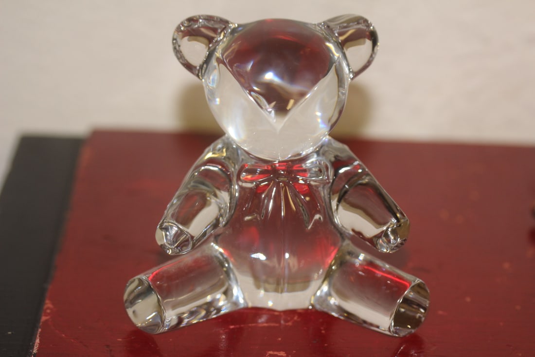 Marked Ralph Lauren Crystal Bear: 4" tall