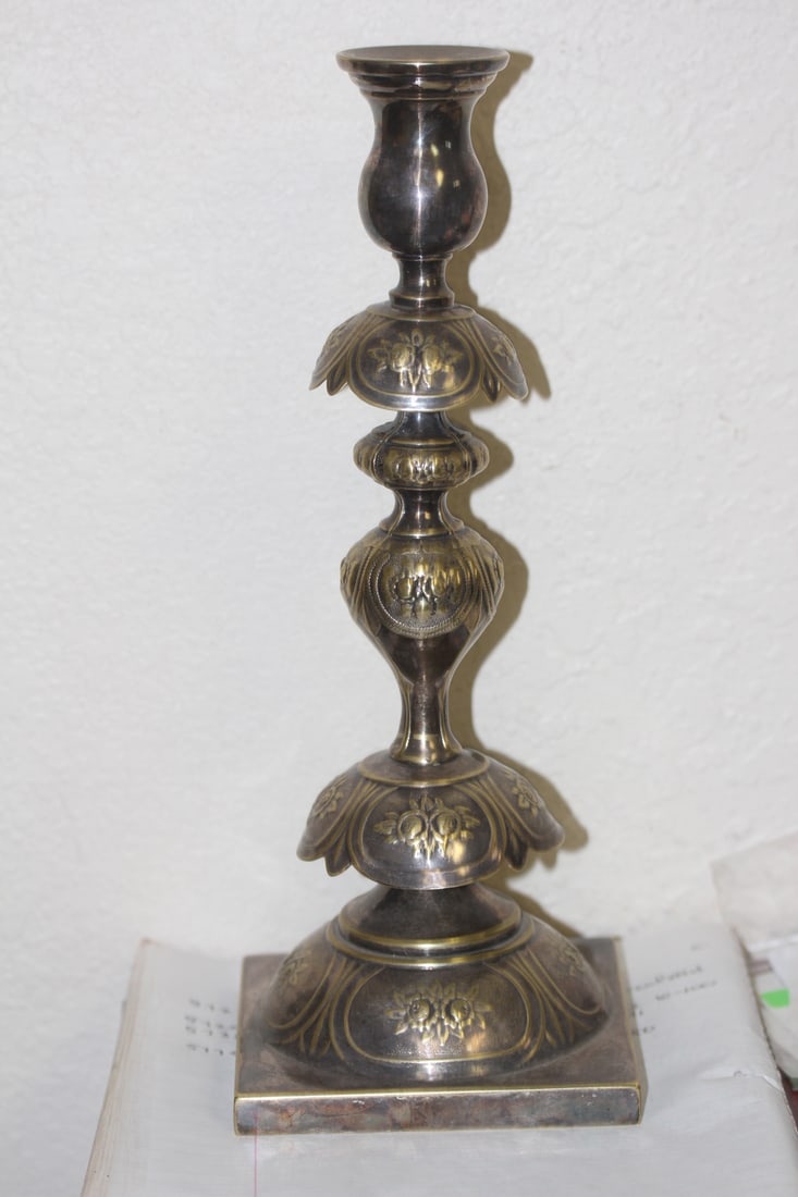 Single Silverplate Candleholder (1 of 8)