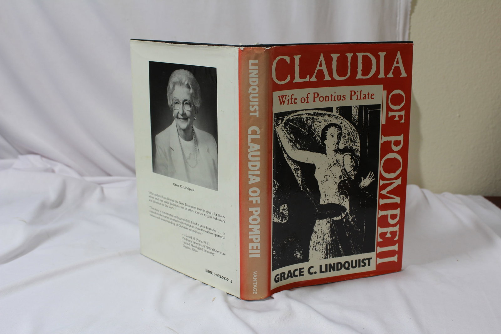 Claudia of Pompeii - Hardcover Book: by Grace C. Lindquist - autographed