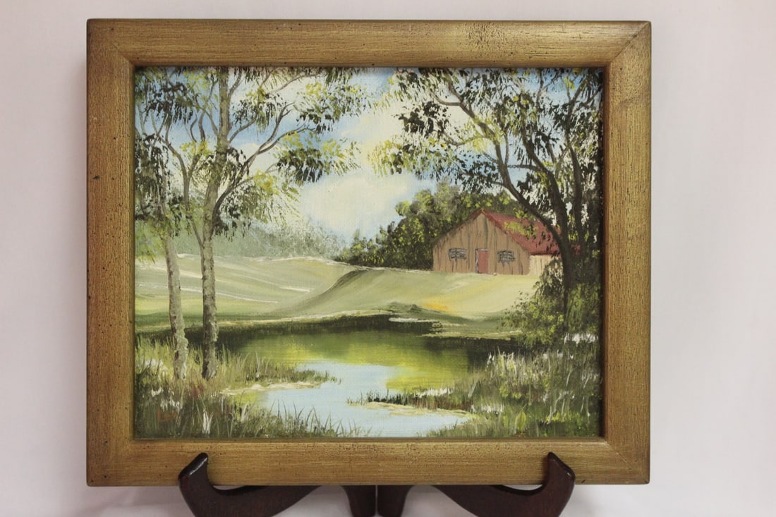 Oil On Canvas Board - Signed: Lee: overall= 11 1/2" x 9 1/2"