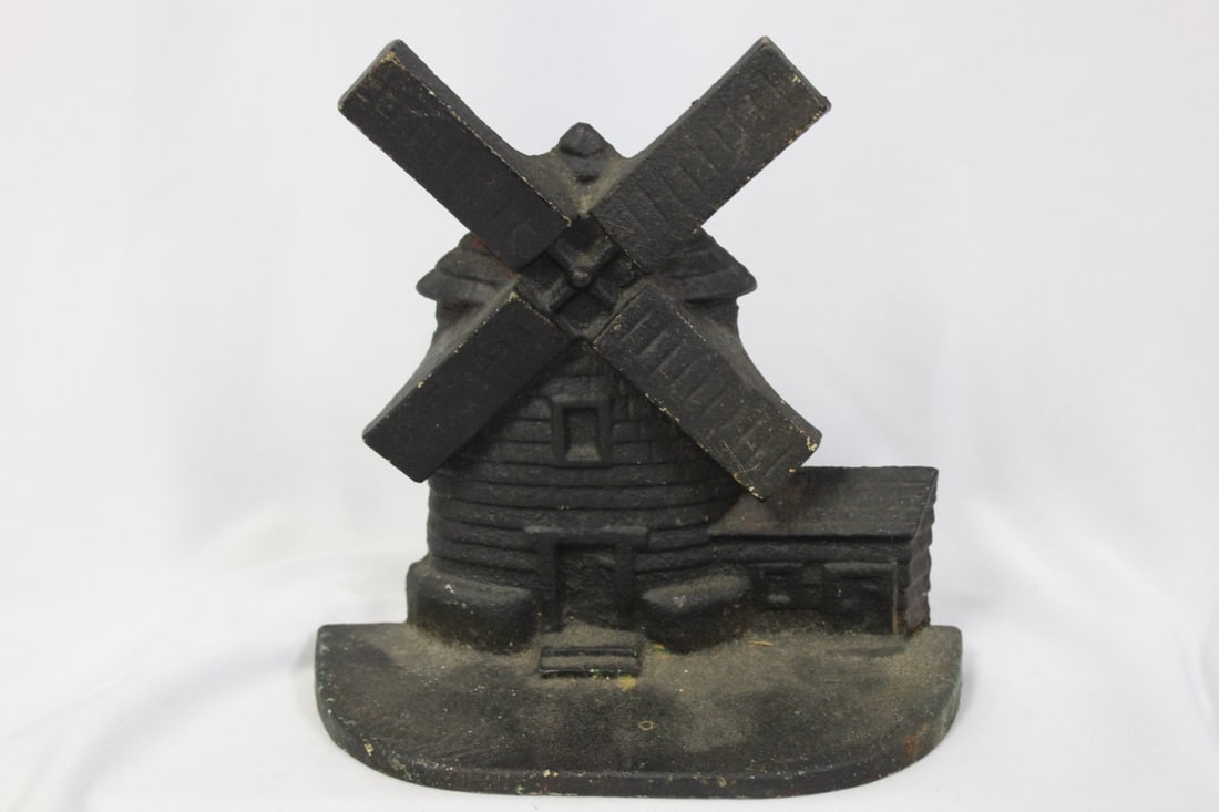 A Cast Iron Windmill: 7" tall