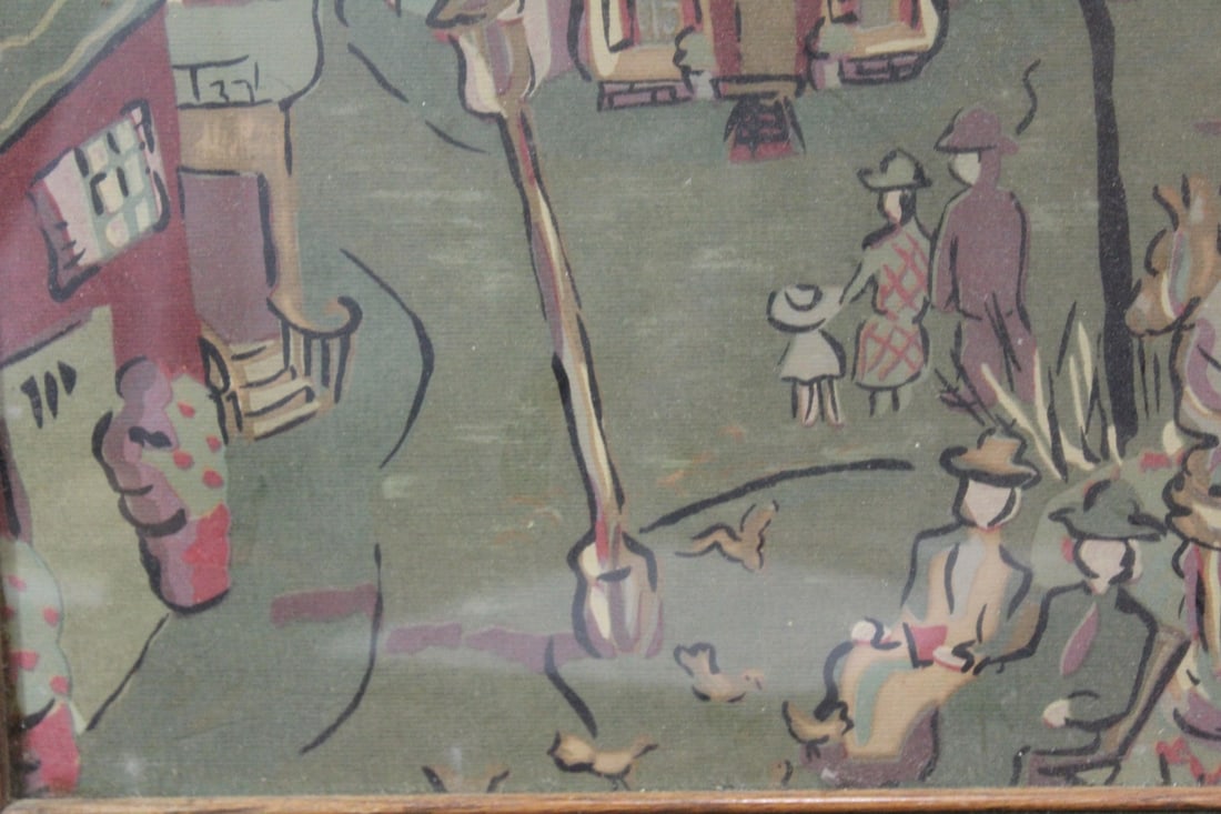 An Old Framed Print - 3