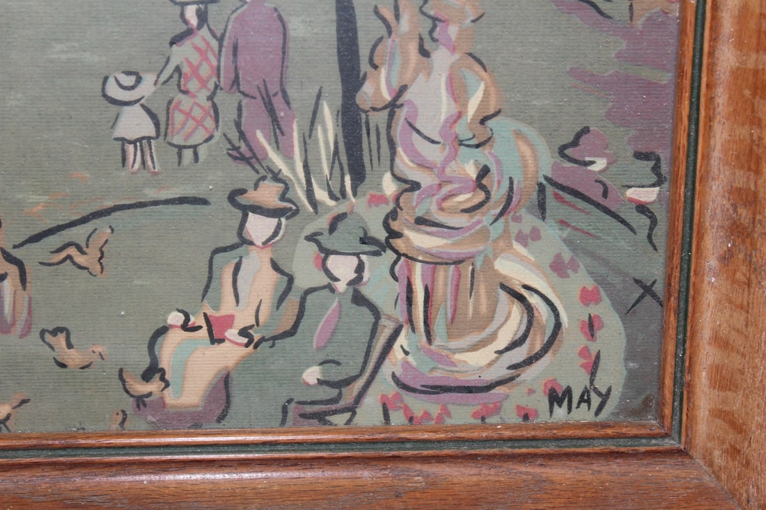 An Old Framed Print - 4