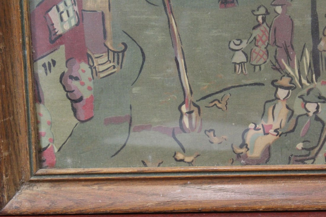 An Old Framed Print - 5