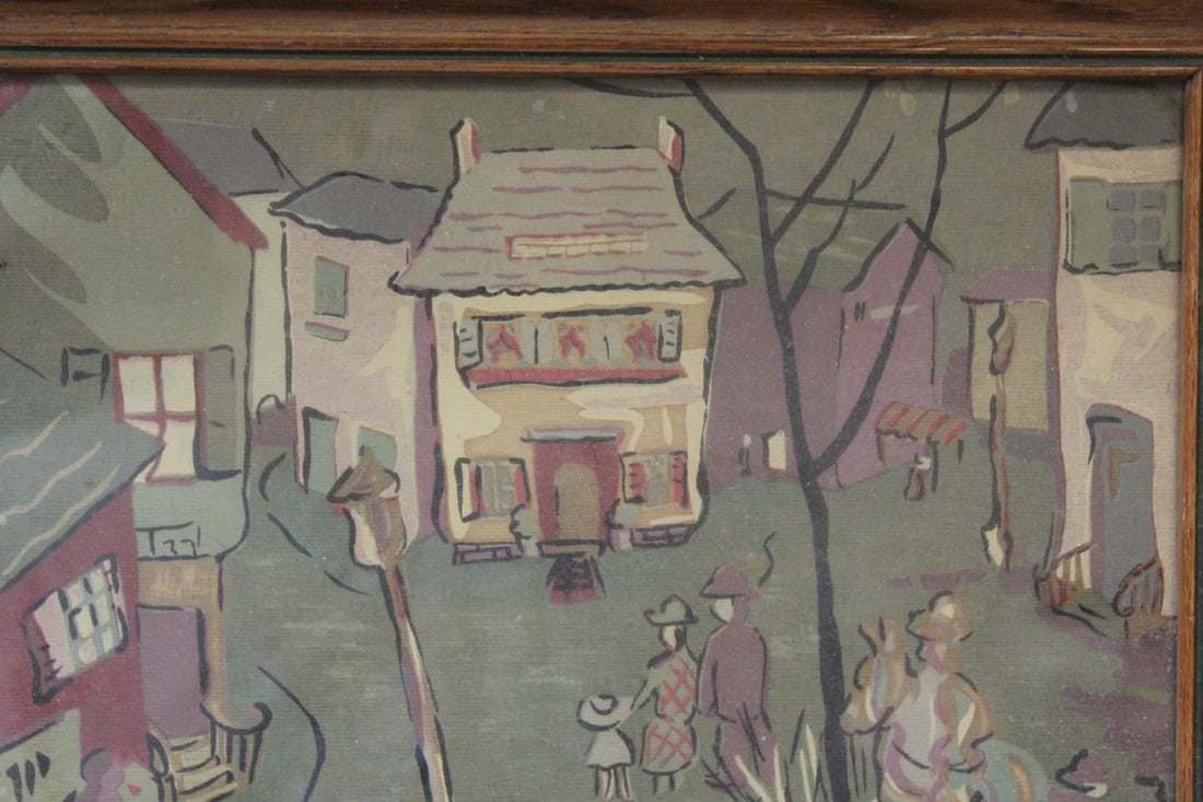 An Old Framed Print - 6