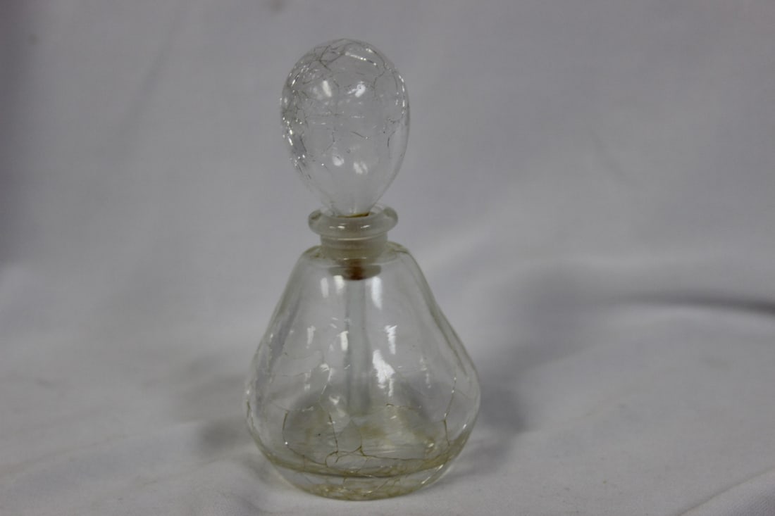 A Perfume Bottle: 4 1/4" tall