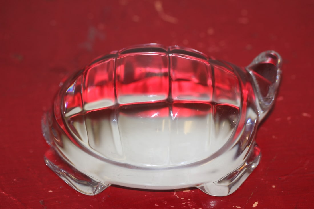 Signed Baccarat Turtle - 2
