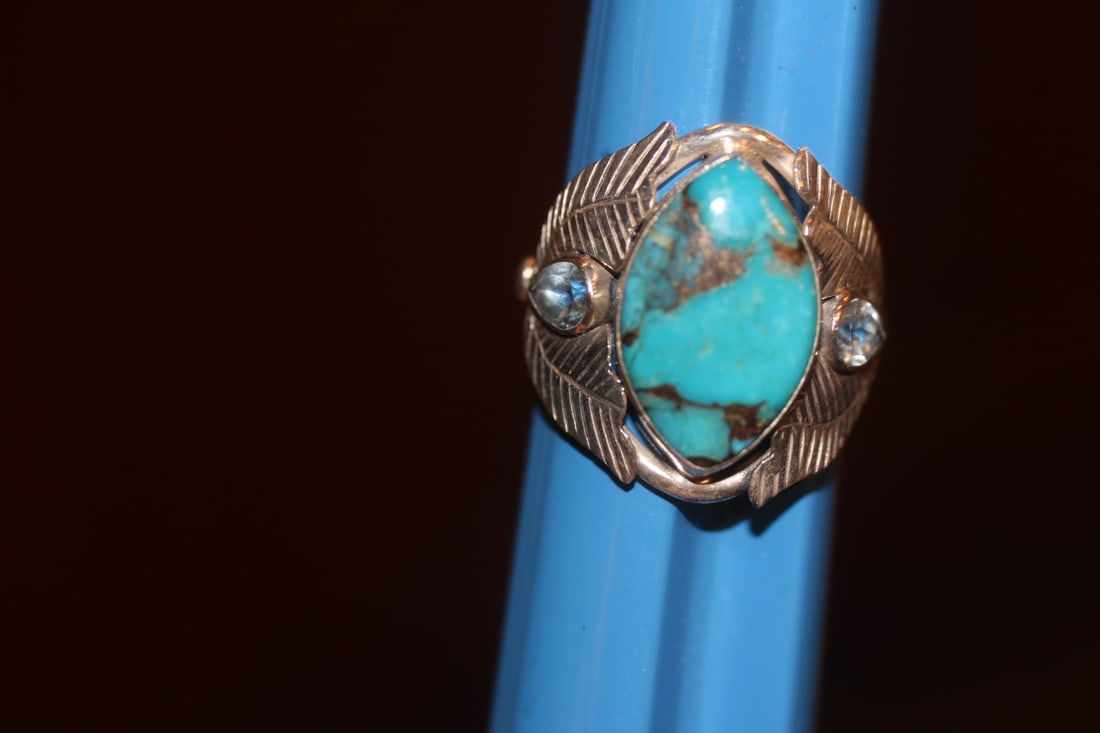 Sterling and Turquise Ring: as shown