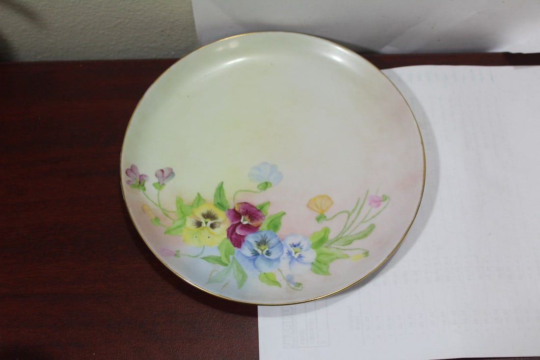 A Vintage Handpainted Plate: made in Germany - 8 1/8" in diameter