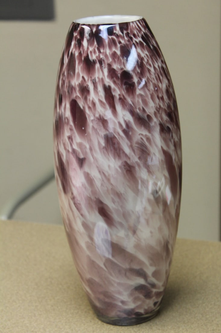 Art Glass Vase: 12 3/4" tall