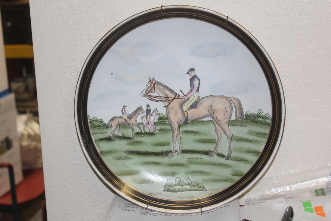 Chinese Export Charger: hand painted - 12 1/2" in diameter