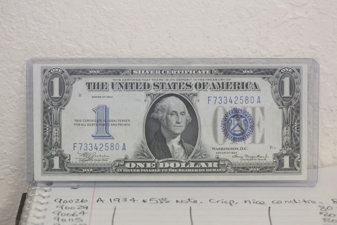 1934 $1.00 Funny Back Note