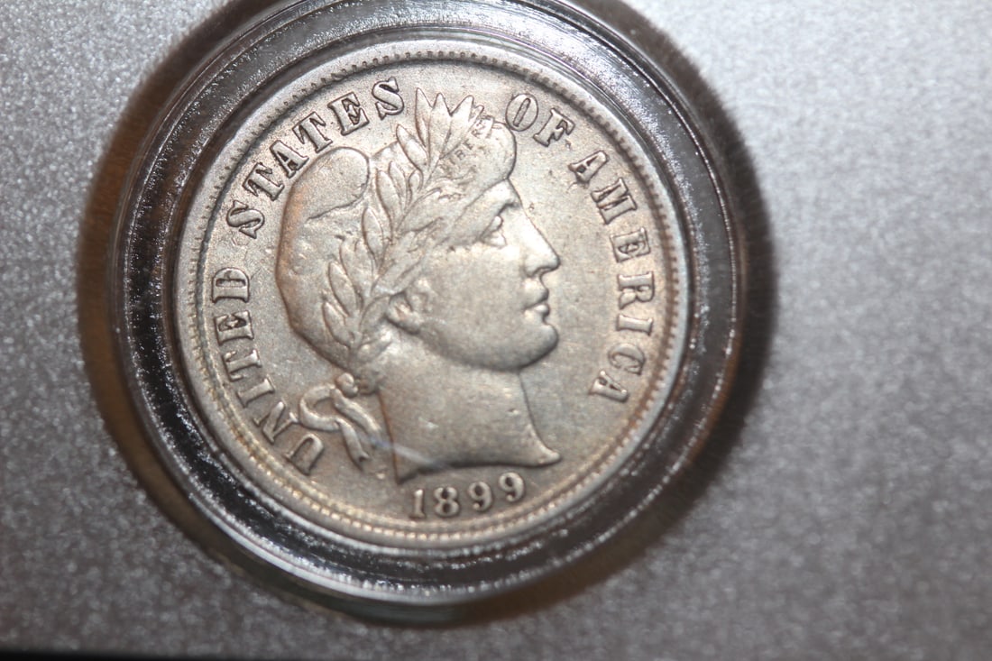 1899 Silver Barber Dime: as shown