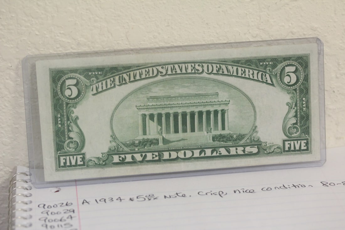 1934 $5.00 Note - 2