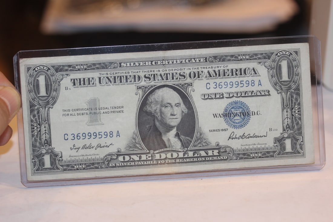 1957 Blue Seal $1.00 Note: as shown