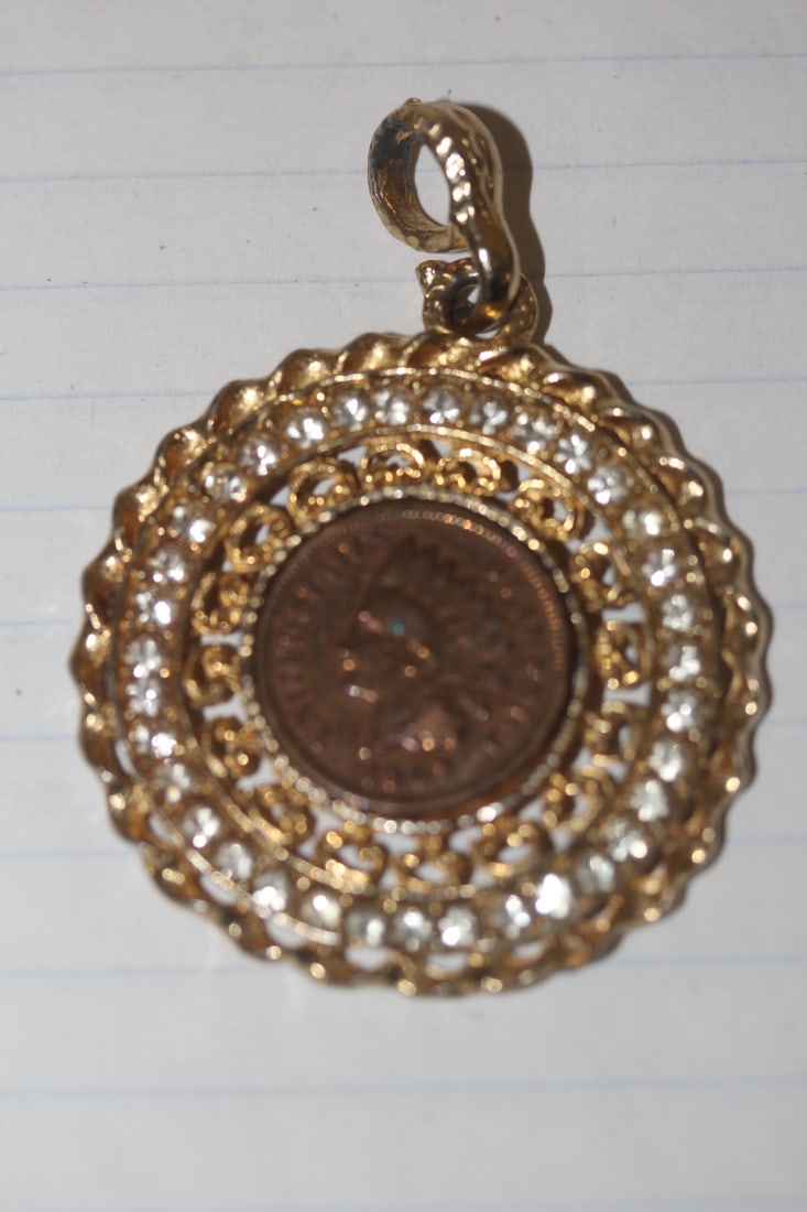 1907 Indian Head Cent Pendant: as shown