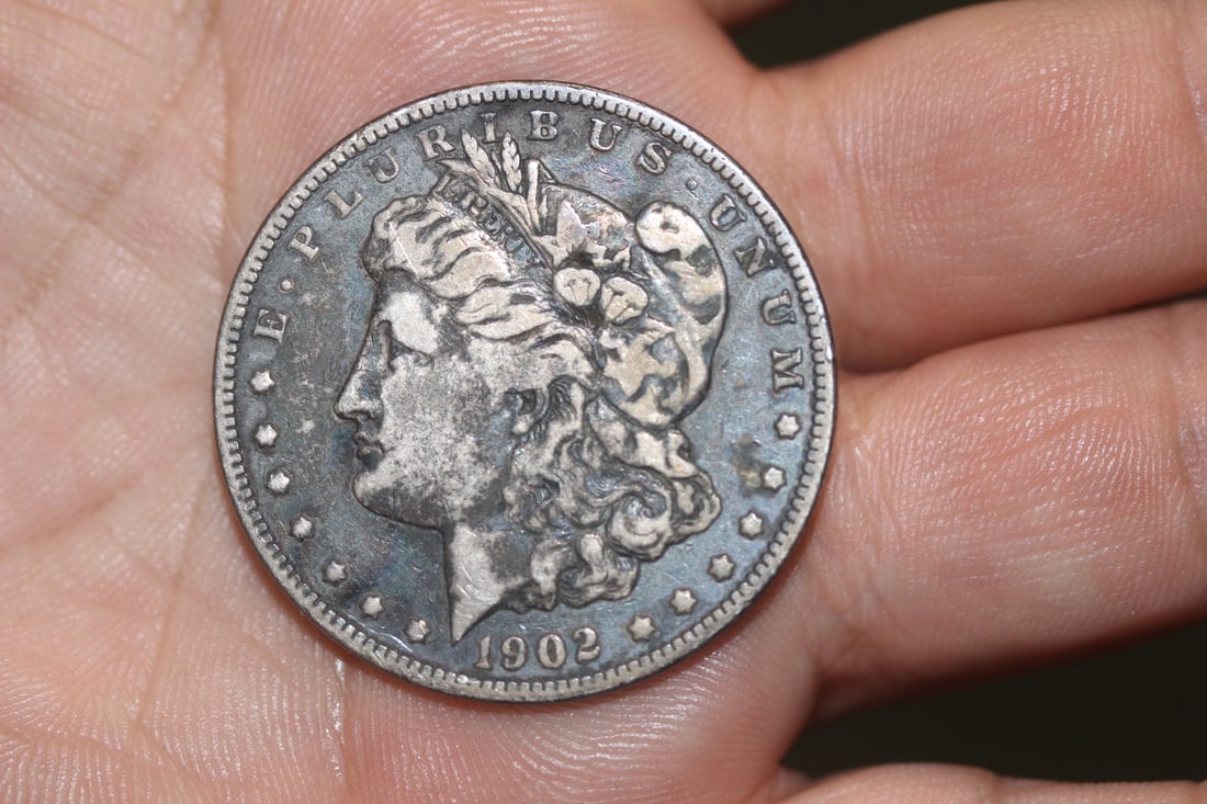 1902 Morgan Silver Dollar: as shown