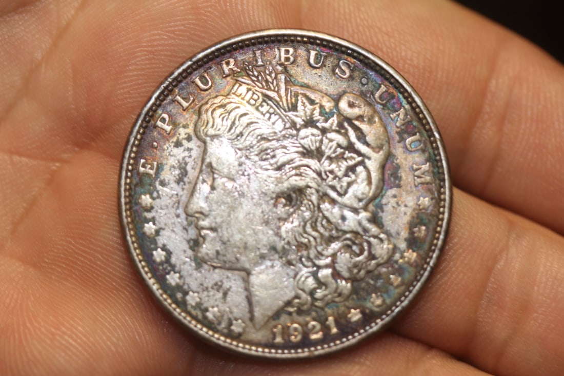 1921-D Morgan Silver Dollar: as shown