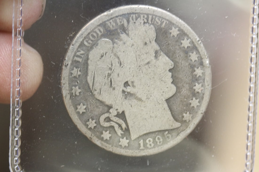 1895-P Barber Silver Half Dollar: semi key date