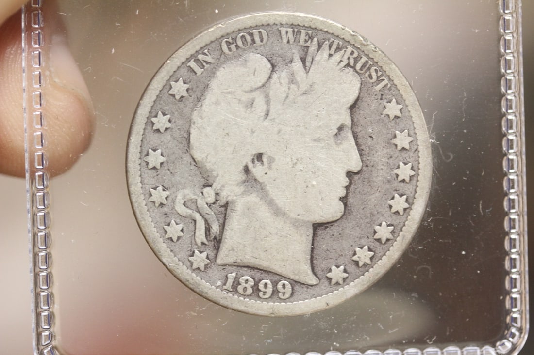 1899 Barber Silver Half Dollar: as shown
