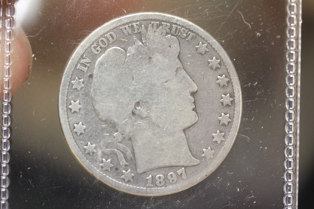 1897-P Barber Silver Half Dollar: as shown