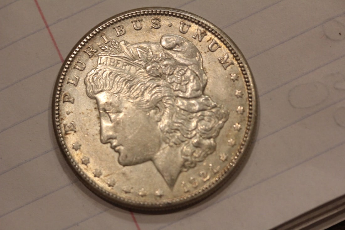 1921-S Morgan Silver Dollar: as shown on photos
