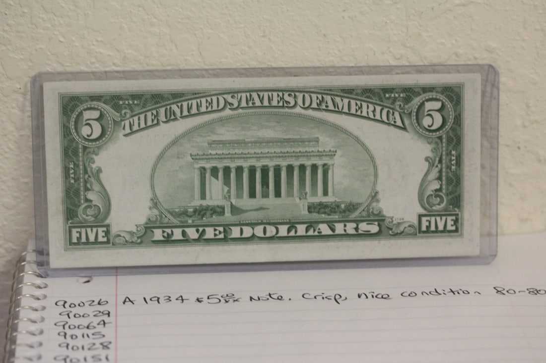 1934 $5.00 Note - 2