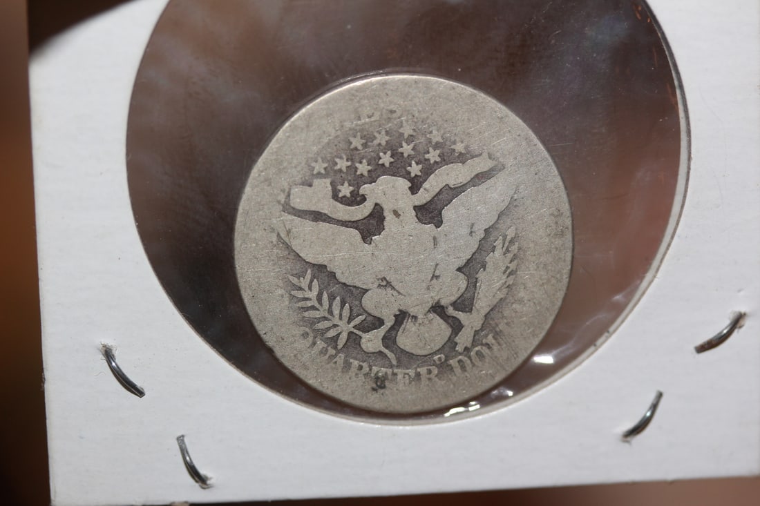 1908-D Barber Silver Quarter - 2