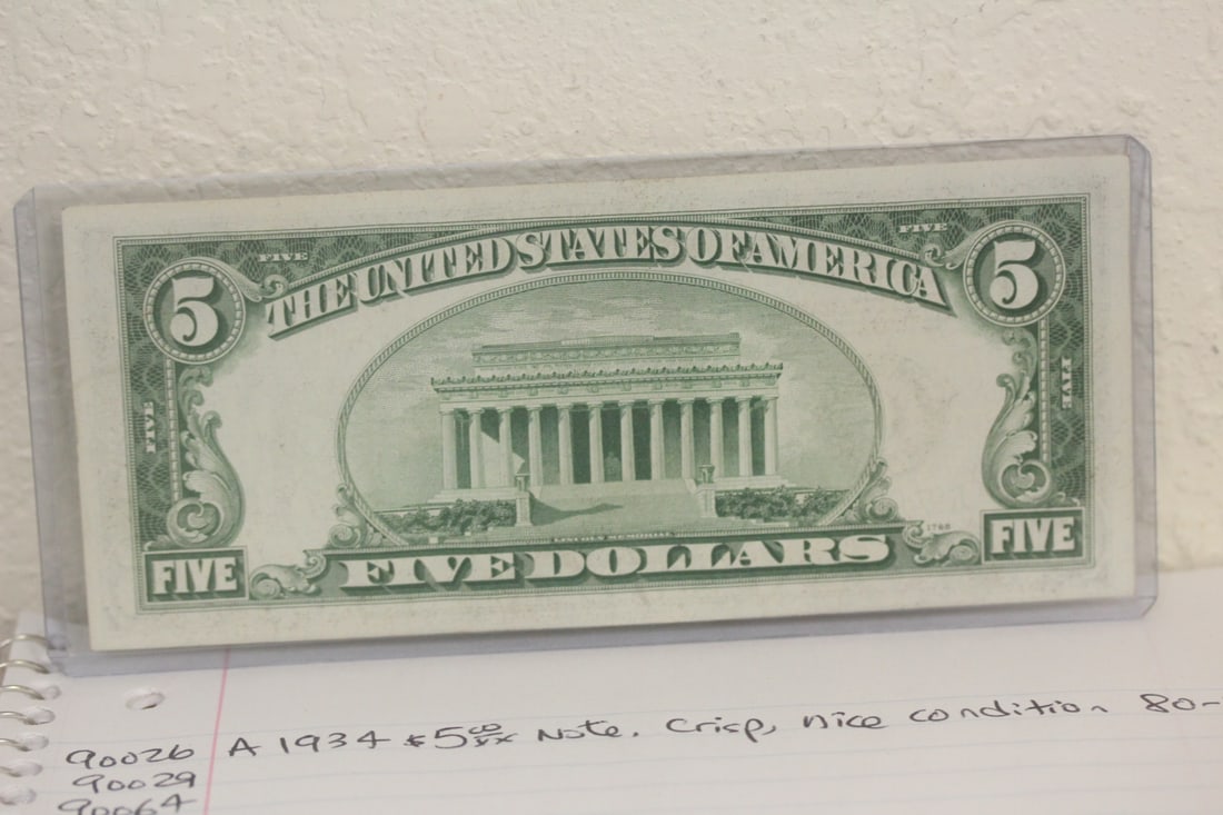1934 $5.00 Note - 2