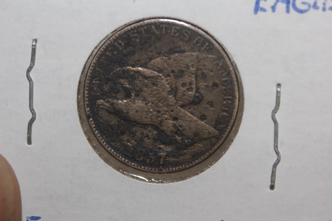 1857 Flying Eagle Cent: as shown