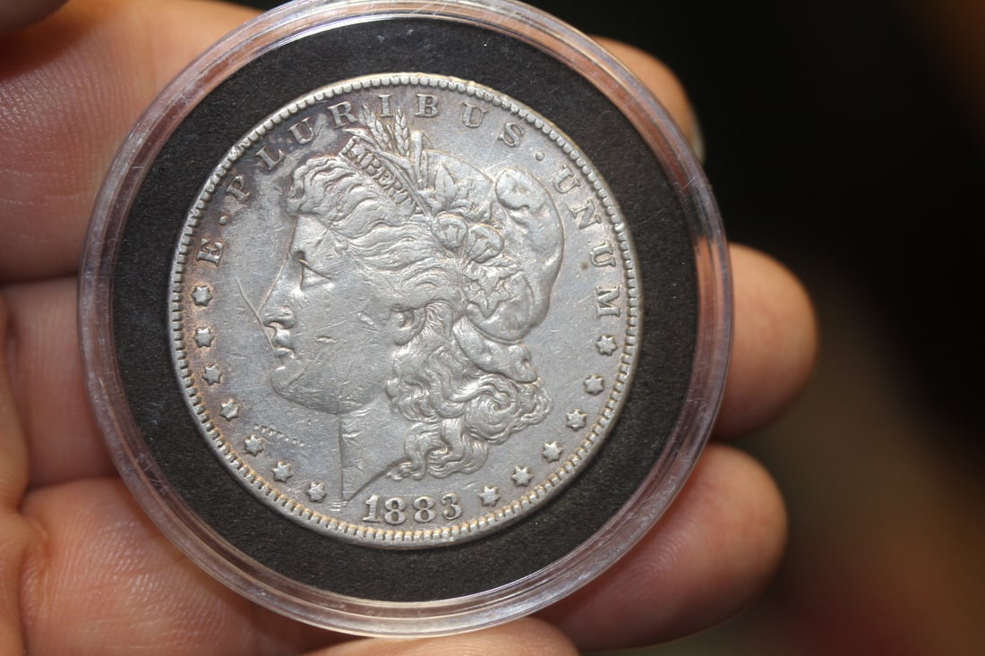 1883 Morgan Silver Dollar: as shown
