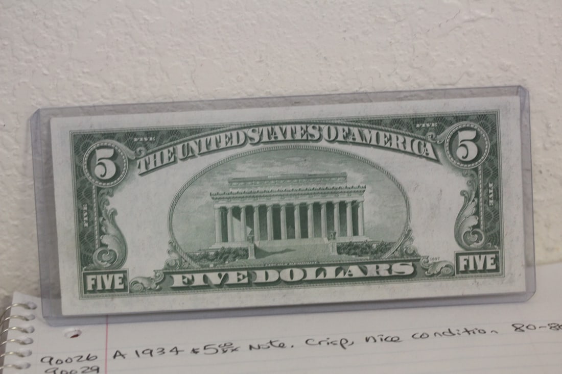 1934 $5.00 Note - 2