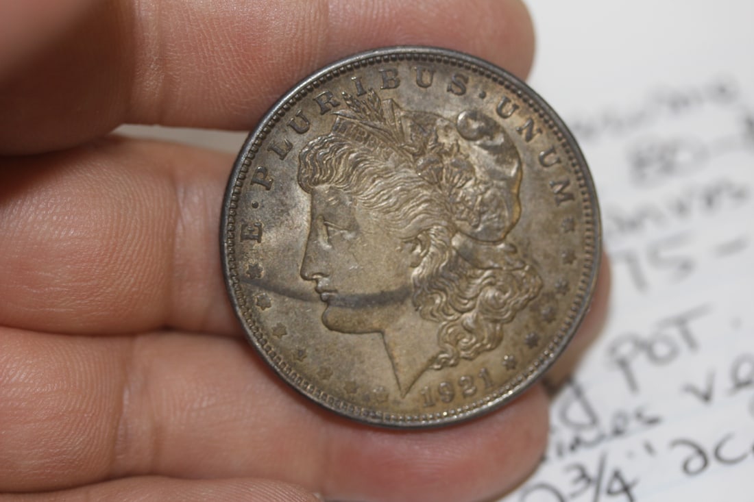 1921 Morgan Silver Dollar: 90% silver