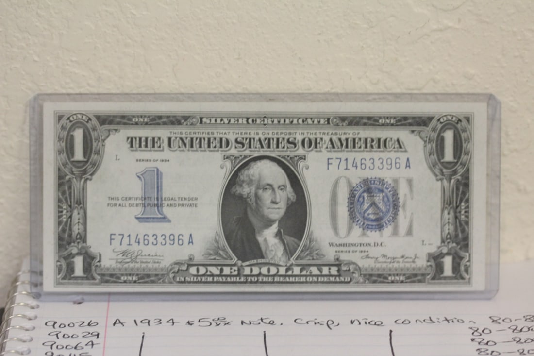 1934 $1.00 Funny Back Note (1 of 2)
