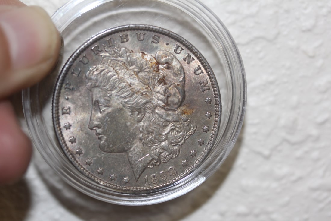 1898 Morgan Silver Dollar: as shown