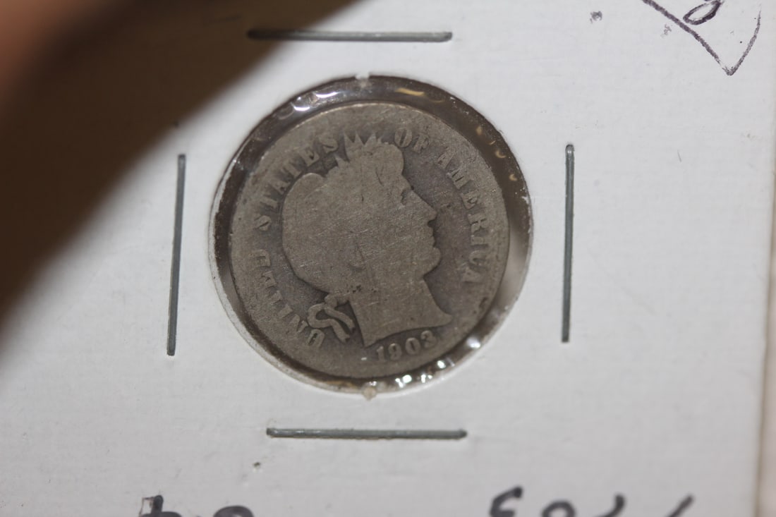 1903 Barber Silver Dime: as shown