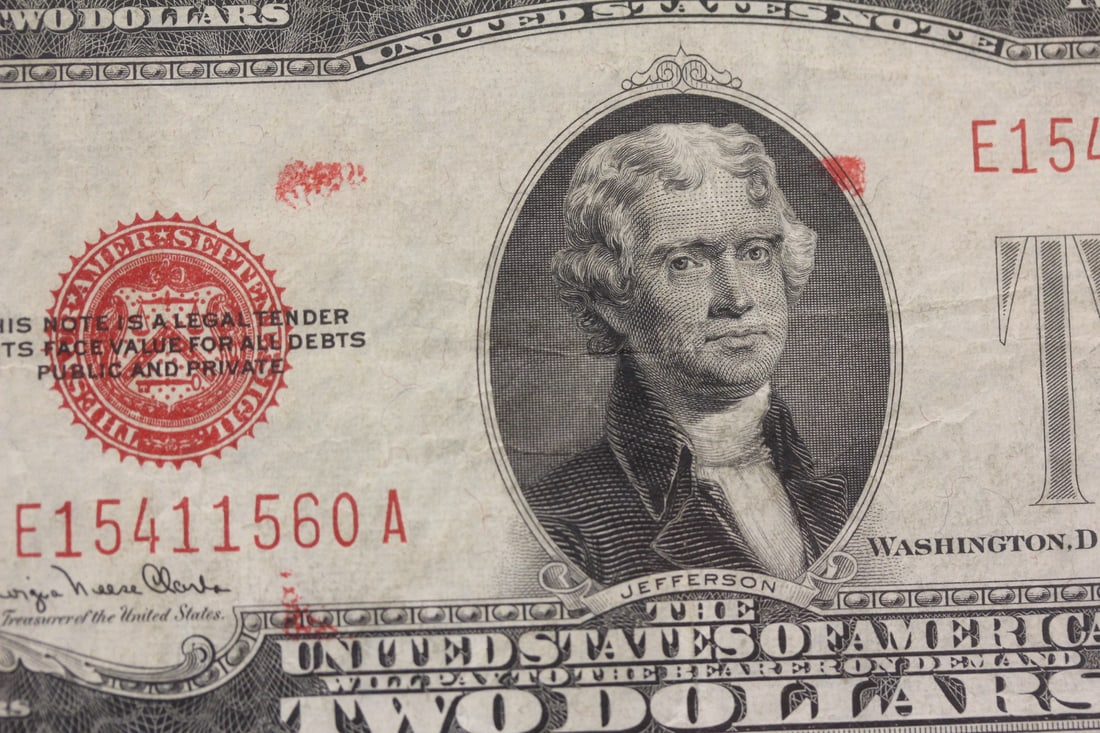 Rare 1928 $2.00 Error Note - 3