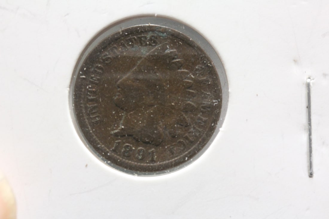 1891 Indian Head Cent: as shown