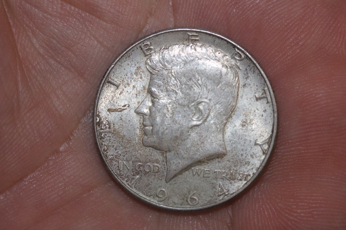 1964 90% Kennedy Half Dollar: as shown