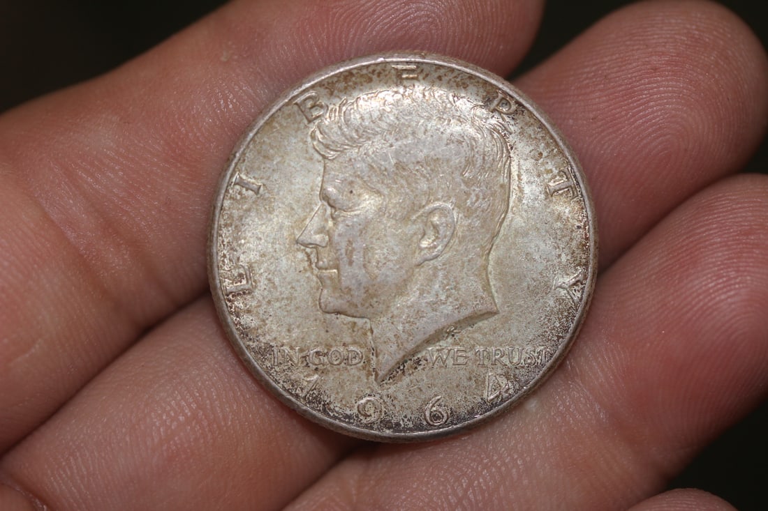 1964 90% Kennedy Half Dollar: as shown