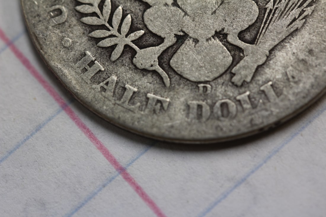 1908-D Barber Silver Half Dollar - 3