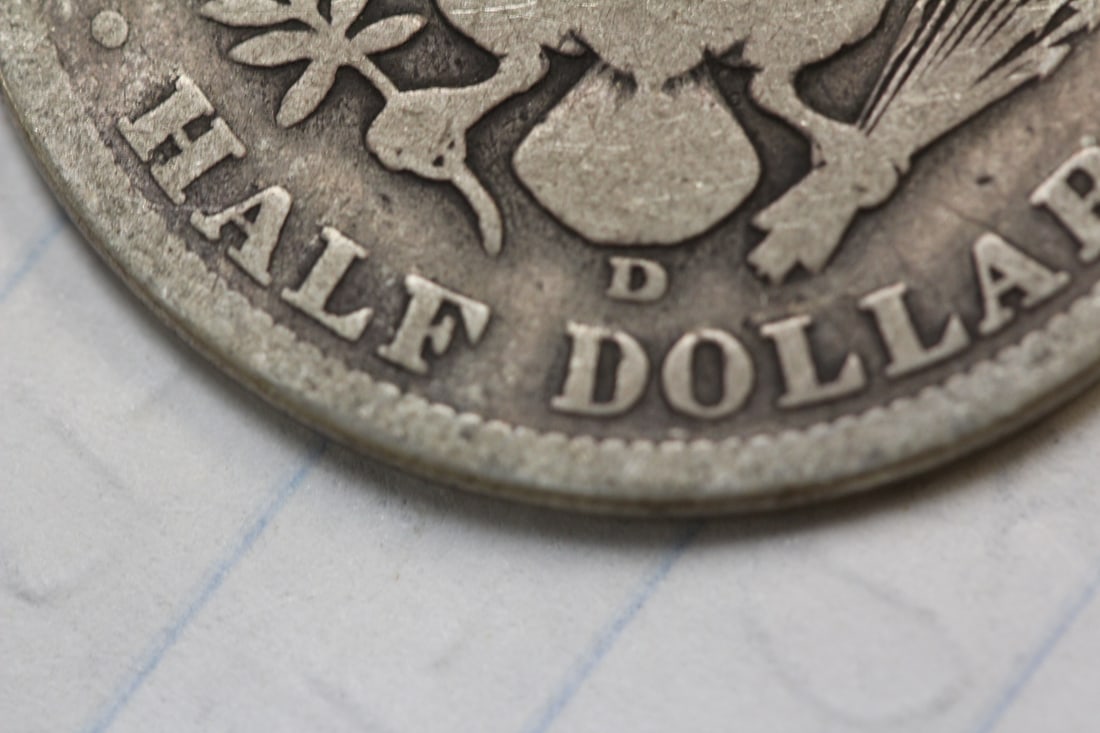 1908-D Barber Silver Half Dollar - 3