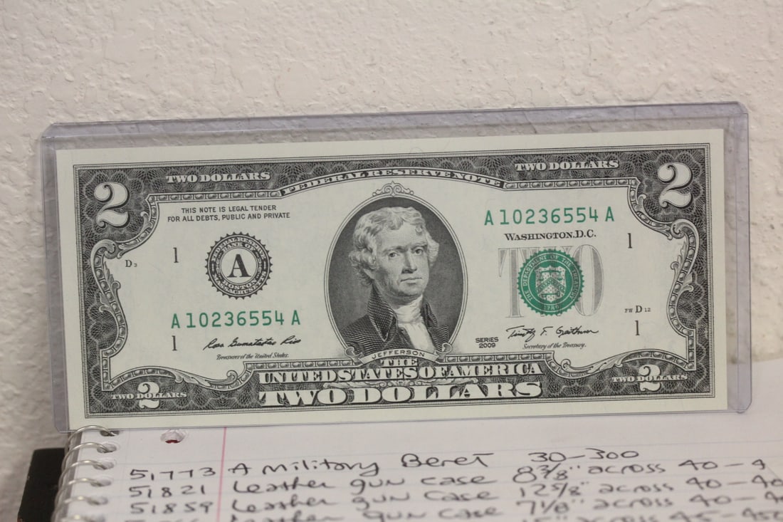 Uncirculated 2009 $2.00 Note: bicentennial