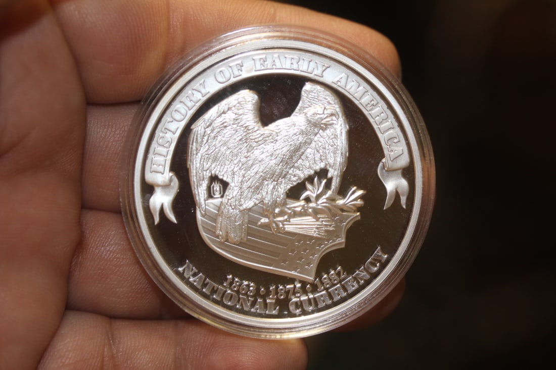 Silverplate Independence Coin: as shown
