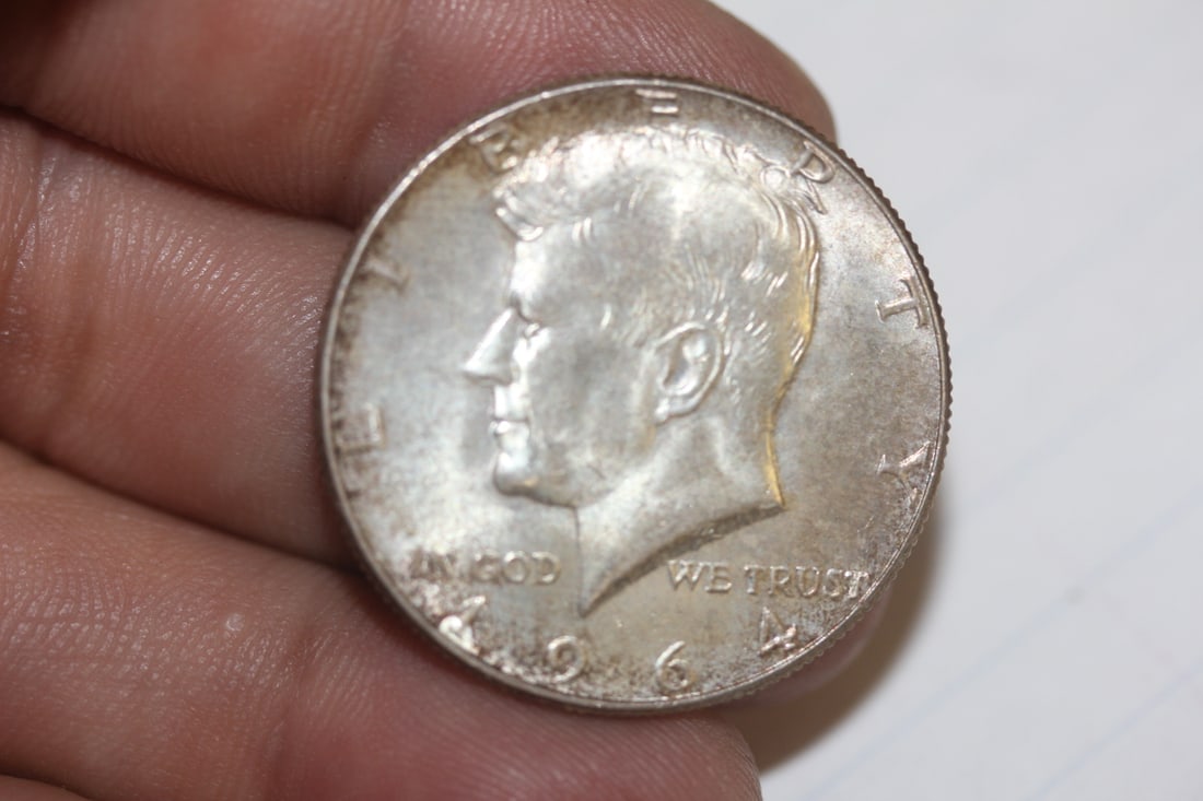 1964 90% Kennedy Half Dollar: as shown