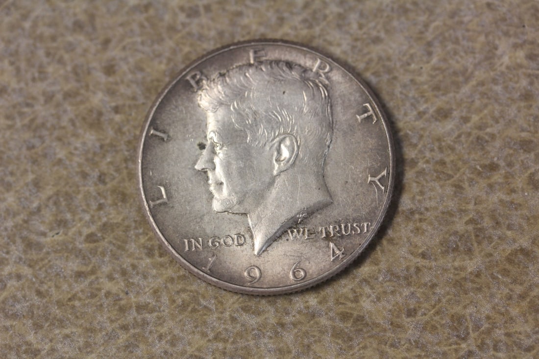 1964 Kennedy Half Dollar: 90% silver