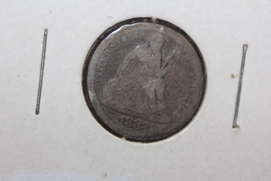 1883 Seated Dime: as shown