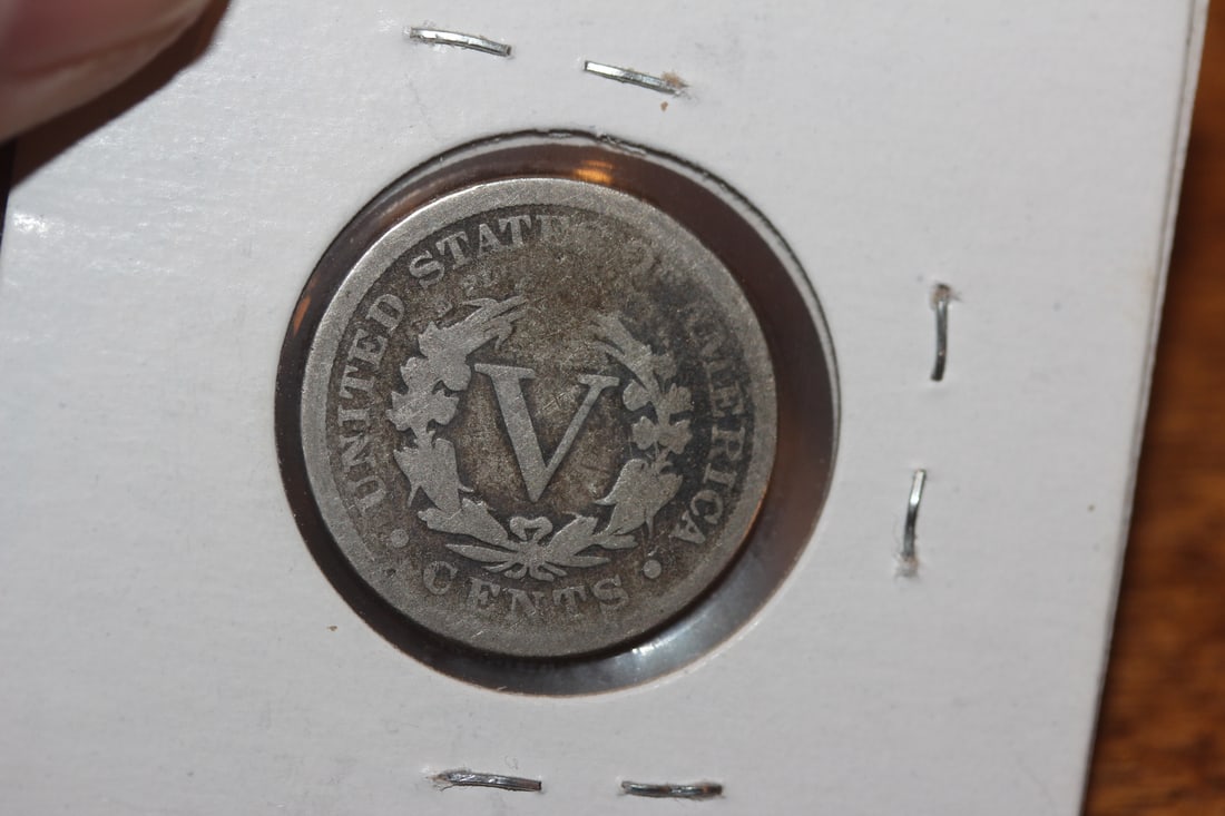 1899 V Nickel: as shown on photos