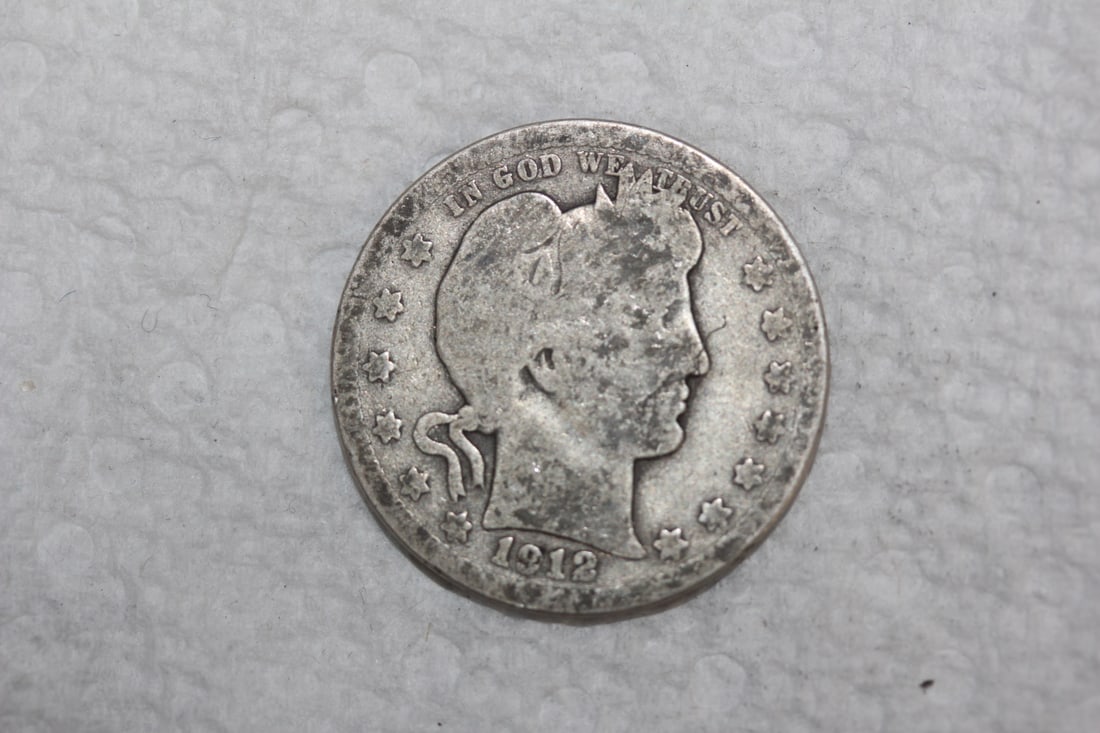 Barber Silver Quarter: as shown