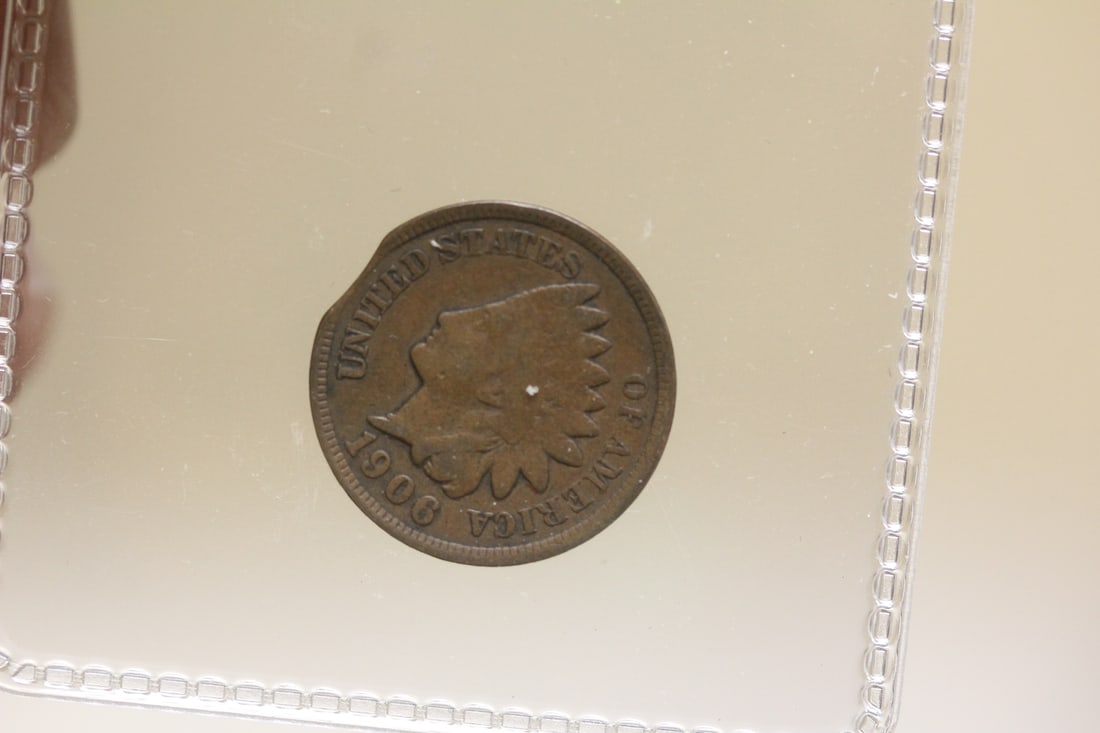 Mint Error Clip Indian Head Cent: as shown
